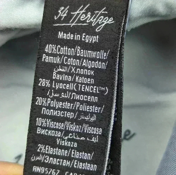 34 Heritage Courage Mid Rise Straight Leg Jeans 36/34 - Picture 7 of 16